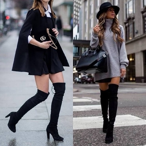 STUART WEITZMAN
Highland Stretch Suede Over-The-Knee Boots - Picture 3 of 11